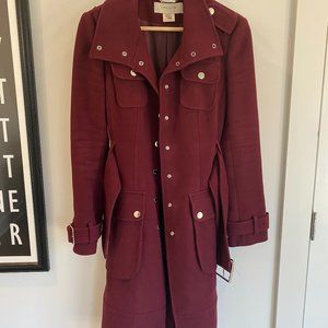 Karen Millen Women's Belted Wool Trenchcoat